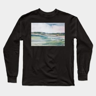 Rhossilli Beach on The Gower Long Sleeve T-Shirt